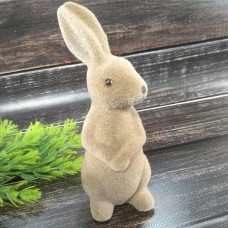 Кролик флок коричневий. Висота 14 см. ширина 5 см.