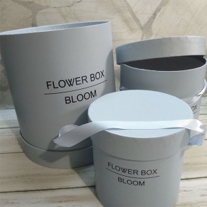 Набір коробок 3 шт. "Flower Box Bloom" голубі