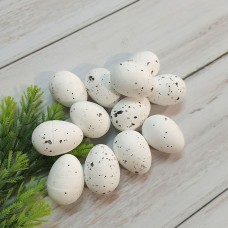 Набір яєць білі 12 шт. 4 см.