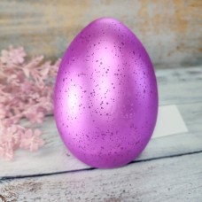 Яйце LED з підсвіткою малинове пластикове 14*10 см.