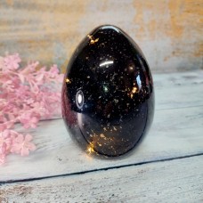 Яйце LED з підсвіткою чорне пластикове 14*10 см.