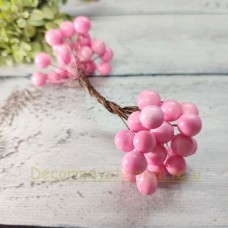 Ягода лакована рожева d-1 см. пучок