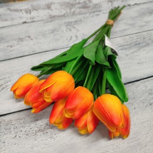 Букет тюльпанів помаранчевих 35 см. 9 квіток ПІНКА
