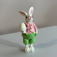 Кролик керамічний з яйцем. Висота-9,5 см. Ширина-4 см.
