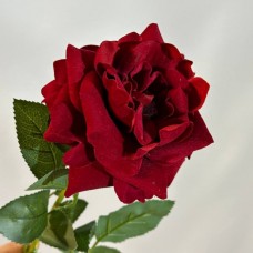 Гілка "Троянда" червона, оксамитова. Довжина гілки-60 см. Діаметр квітки-11 см.