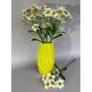 Гілка Нарцис білий 48 см. 8 квіток діаметром 5 см.