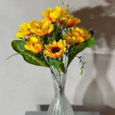 Букет "Соняшник" 43 см. 10 квіток діаметром 9 см.