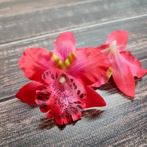 Головка Орхідеї червона D-8 см.