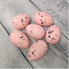 Набір яєць рожеві 6 шт. 6 см.