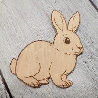 Кролик з фанери 7*8 см.