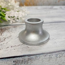 Підсвічник срібний гіпсовий 4*6,5 см. під свічку діаметром 2.5 см.