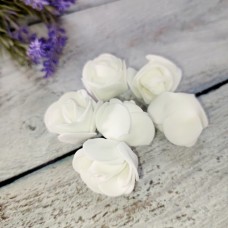 Троянда біла 3 см., фоаміран.