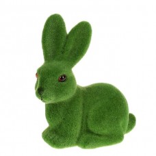 Кролик флок темно-зелений 10х8.5х4 см.