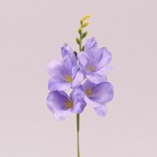 Квітка Фрезія бузкова 35 см. головок 4шт бутона 2 шт.