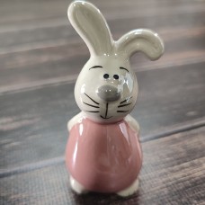 Кролик порцеляновий 8*3.5 см. рожевий