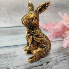 Кролик керамічний золотий 10,5*6*5 см.