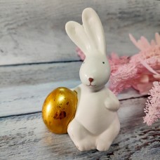 Кролик керамічний з золотим яйцем 12*7*5 см.