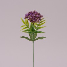 Гілка декоративна квітуча темно-фіолетова 35 см.