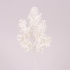 Гілочка новорічна біла 29 см.
