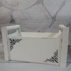 Ящик дерев'яний білий
