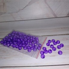 Буси фіолетові пластикові 8мм 50 грам 