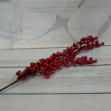 Гілка з червоними дрібними ягодами 30 см